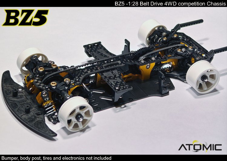 BZ5 Belt Drive 4WD Chassis Kit (No electronics) - Click Image to Close