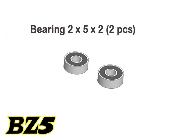 Bearing 2 x 5 x 2 (2 pcs) - Click Image to Close