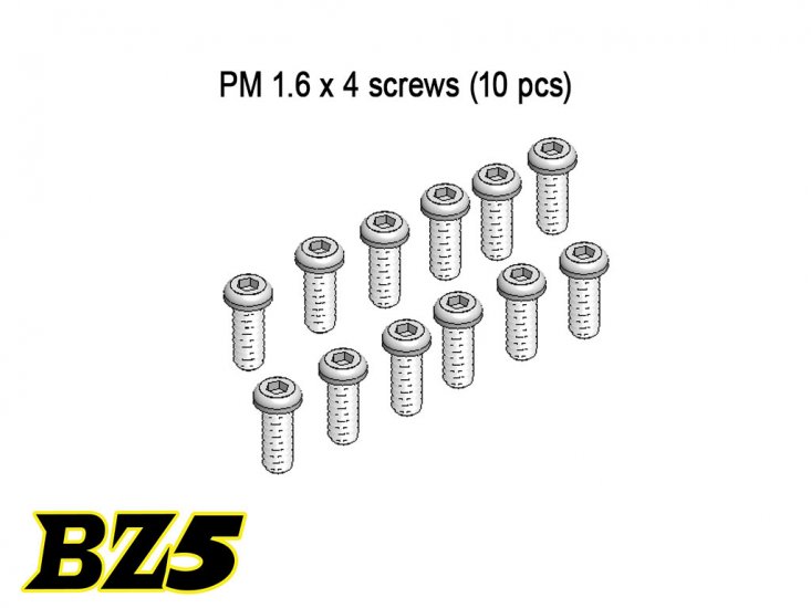 PM 1.6 x 4 screws (10 pcs) - Click Image to Close