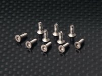 Flat Head Tapping Screw 2x6mm (TKB) Titanium 1.5 Hex.